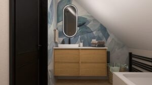 Read more about the article Przytulna łazienka pod skosem